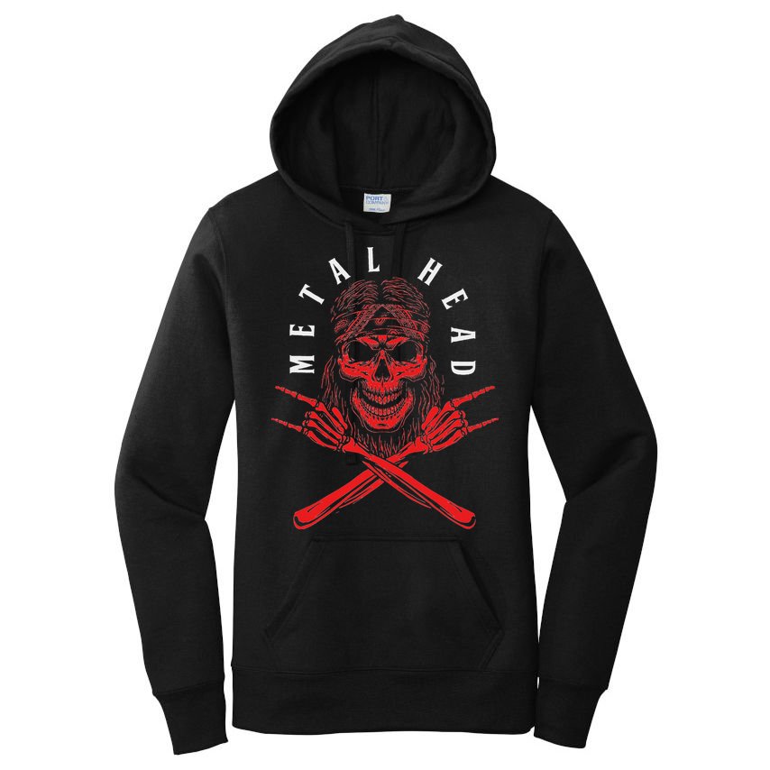 Metal Head Heavy Metal Death Metal Women's Pullover Hoodie