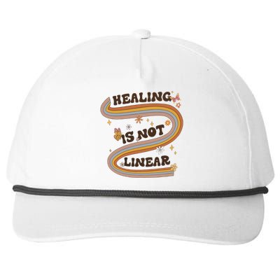 Mental Health Healing Is Not Linear Therapy Snapback Five-Panel Rope Hat