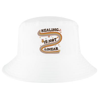 Mental Health Healing Is Not Linear Therapy Cool Comfort Performance Bucket Hat