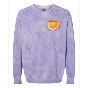 My Heart Has Changed My Soul Has Changed Front & Back Colorblast Crewneck Sweatshirt