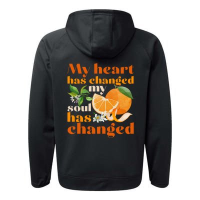 My Heart Has Changed My Soul Has Changed Front & Back Performance Fleece Hoodie