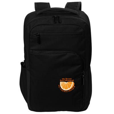My Heart Has Changed My Soul Has Changed Front & Back Impact Tech Backpack