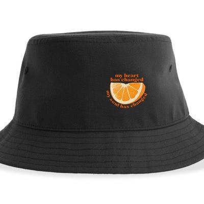 My Heart Has Changed My Soul Has Changed Front & Back Sustainable Bucket Hat