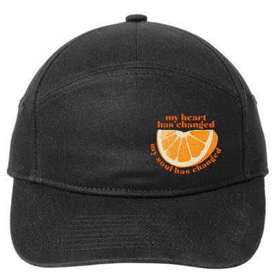 My Heart Has Changed My Soul Has Changed Front & Back 7-Panel Snapback Hat