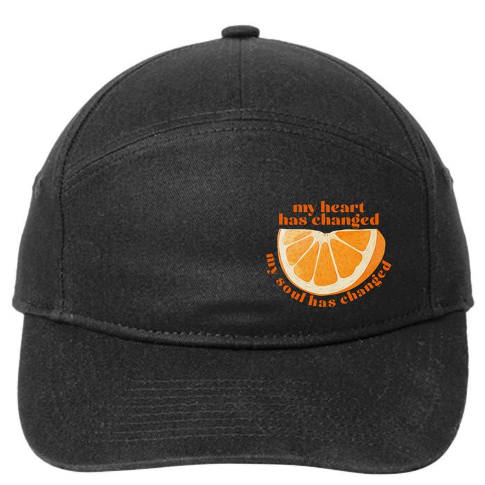 My Heart Has Changed My Soul Has Changed Front & Back 7-Panel Snapback Hat