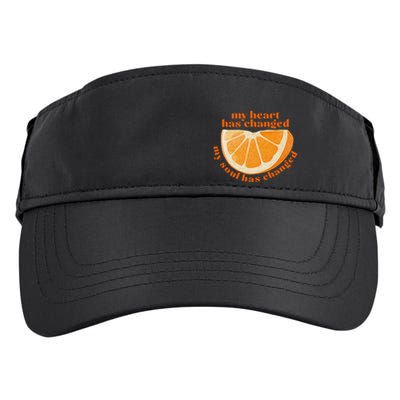 My Heart Has Changed My Soul Has Changed Front & Back Adult Drive Performance Visor