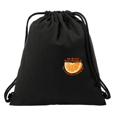 My Heart Has Changed My Soul Has Changed Front & Back Drawstring Bag