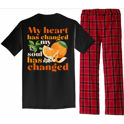 My Heart Has Changed My Soul Has Changed Front & Back Pajama Set