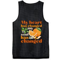 My Heart Has Changed My Soul Has Changed Front & Back Mesh Reversible Basketball Jersey Tank