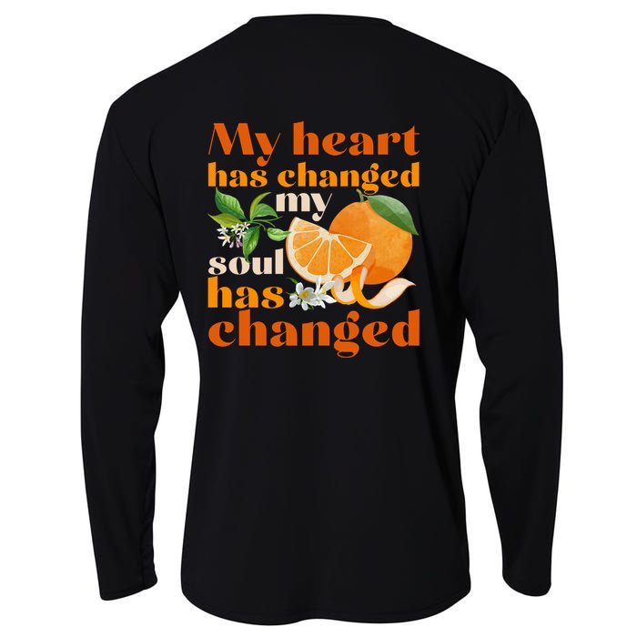 My Heart Has Changed My Soul Has Changed Front & Back Cooling Performance Long Sleeve Crew