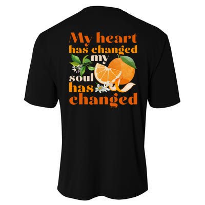 My Heart Has Changed My Soul Has Changed Front & Back Performance Sprint T-Shirt