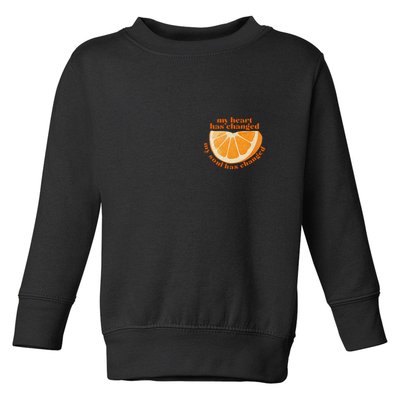 My Heart Has Changed My Soul Has Changed Front & Back Toddler Sweatshirt