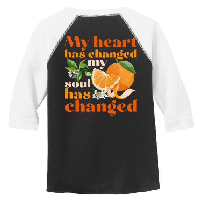 My Heart Has Changed My Soul Has Changed Front & Back Toddler Fine Jersey T-Shirt