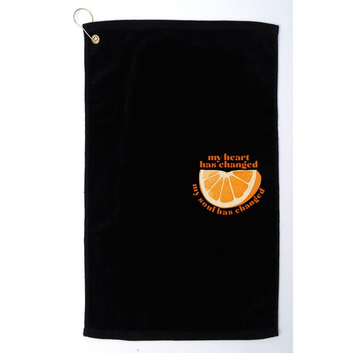 My Heart Has Changed My Soul Has Changed Front & Back Golf Towel