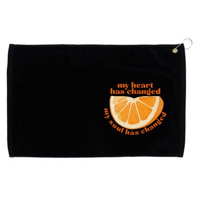 My Heart Has Changed My Soul Has Changed Front & Back Grommeted Golf Towel