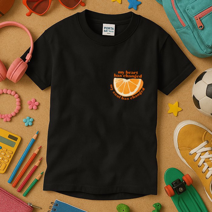 My Heart Has Changed My Soul Has Changed Front & Back Kids T-Shirt