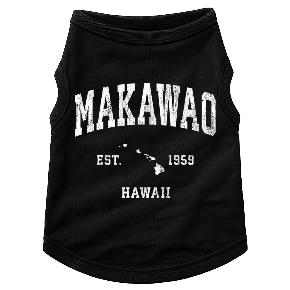 Makawao Hawaii Hi Vintage Athletic Sports Doggie Tank