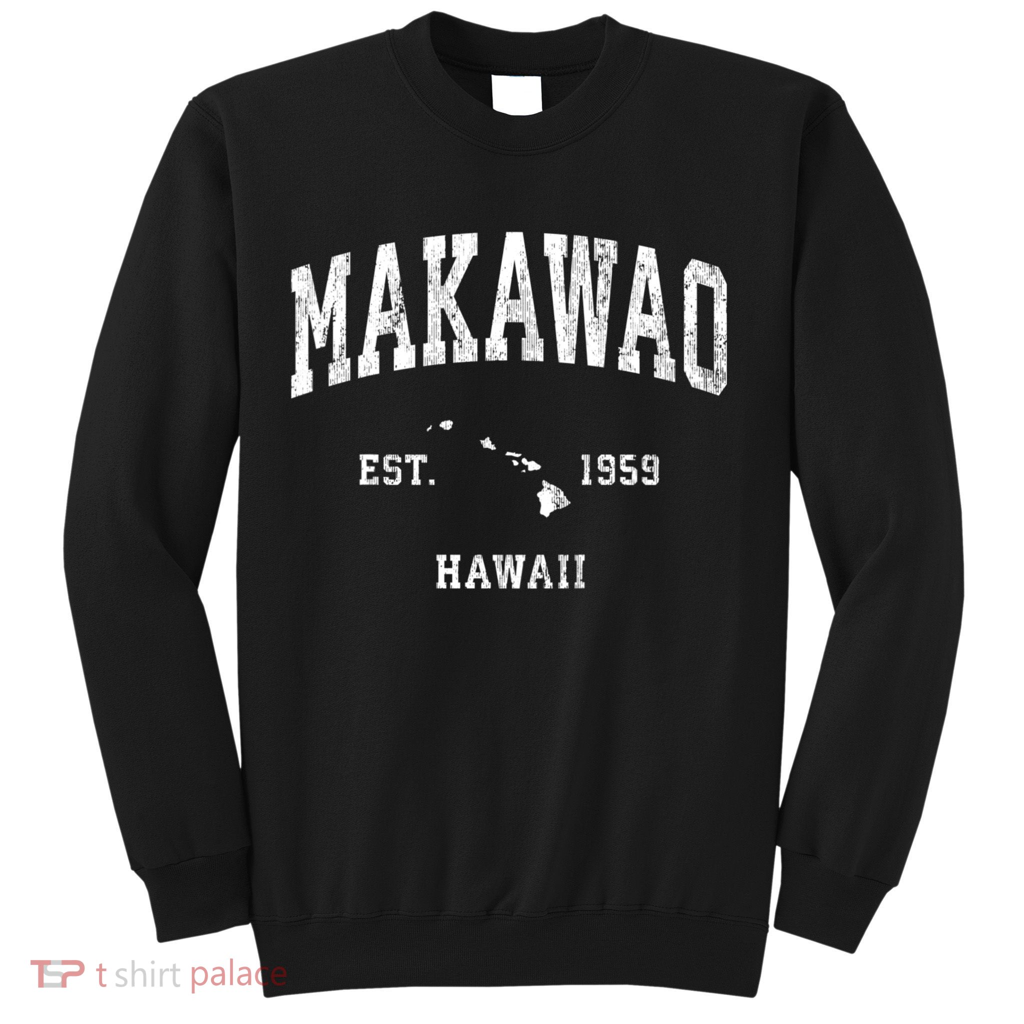 Makawao Hawaii Hi Vintage Athletic Sports Sweatshirt