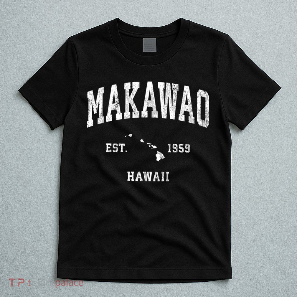 Makawao Hawaii Hi Vintage Athletic Sports T-Shirt
