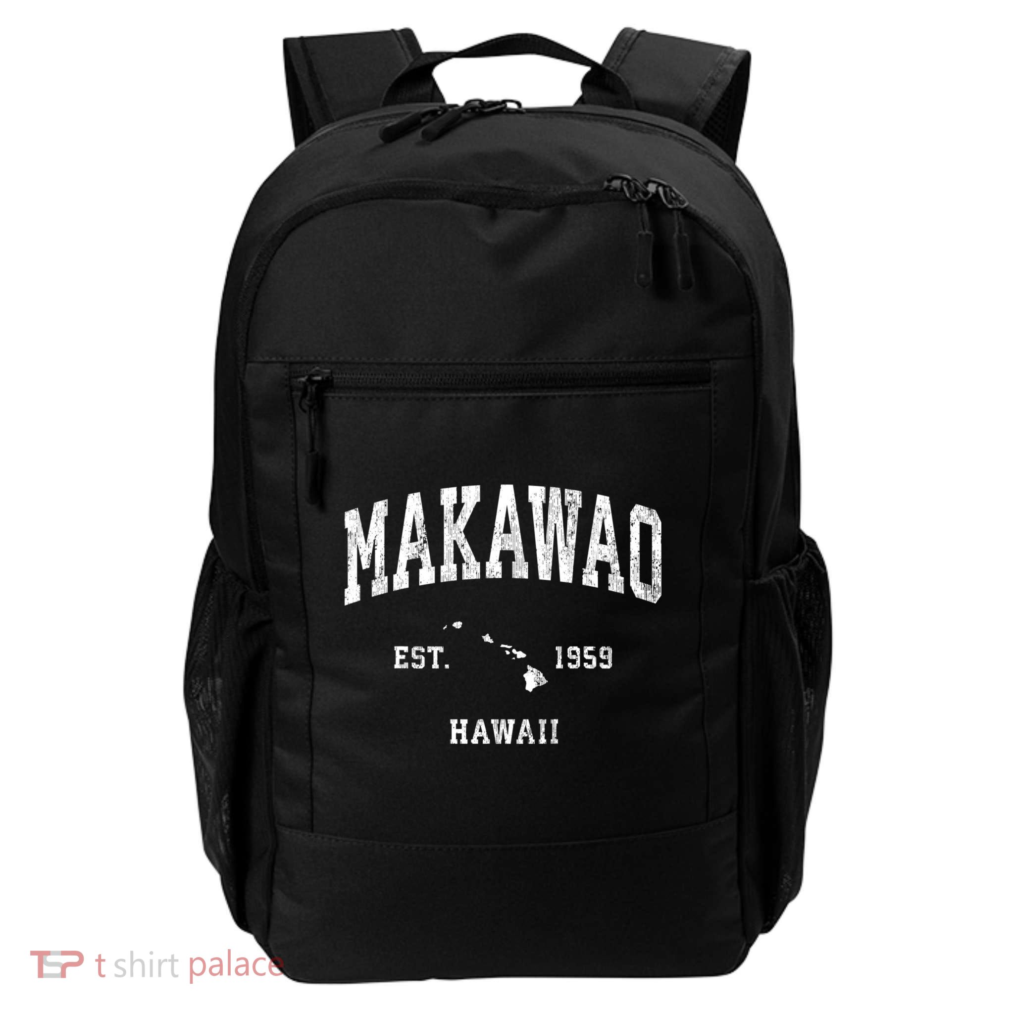 Makawao Hawaii Hi Vintage Athletic Sports Backpack