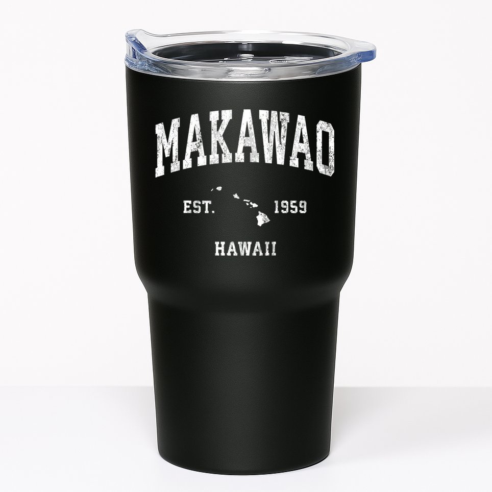 Makawao Hawaii Hi Vintage Athletic Sports Tumbler