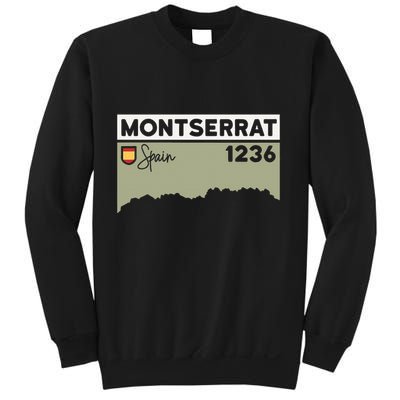 Montserrat Height Hike Monastery Barcelona Spain Hiking Sweatshirt