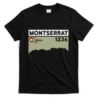 Montserrat Height Hike Monastery Barcelona Spain Hiking T-Shirt