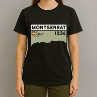Montserrat Height Hike Monastery Barcelona Spain Hiking T-Shirt