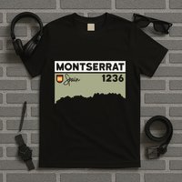 Montserrat Height Hike Monastery Barcelona Spain Hiking T-Shirt