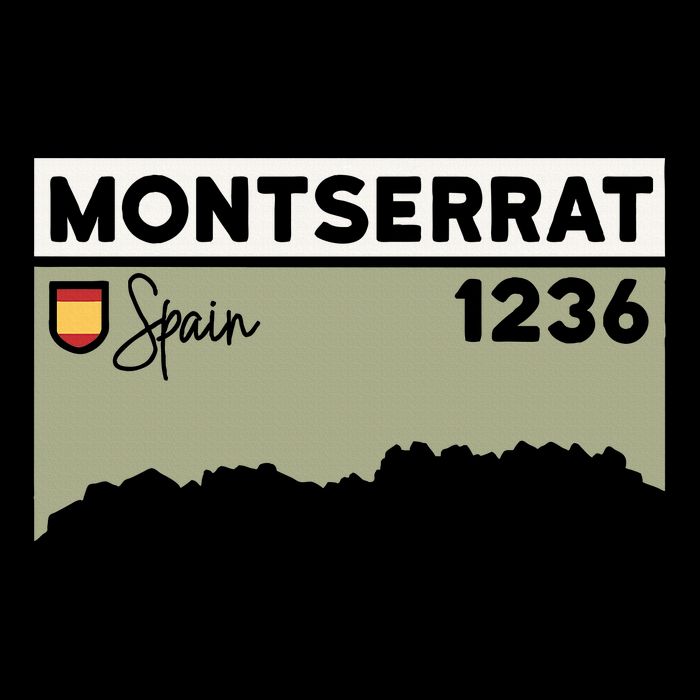 Montserrat Height Hike Monastery Barcelona Spain Hiking T-Shirt