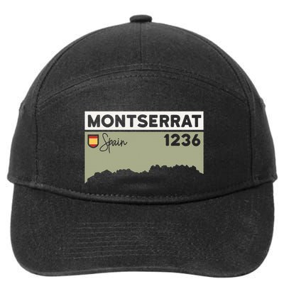 Montserrat Height Hike Monastery Barcelona Spain Hiking 7-Panel Snapback Hat