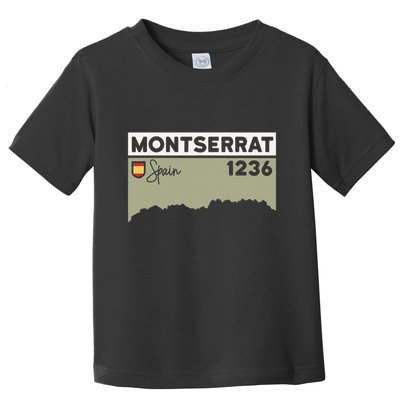 Montserrat Height Hike Monastery Barcelona Spain Hiking Toddler T-Shirt