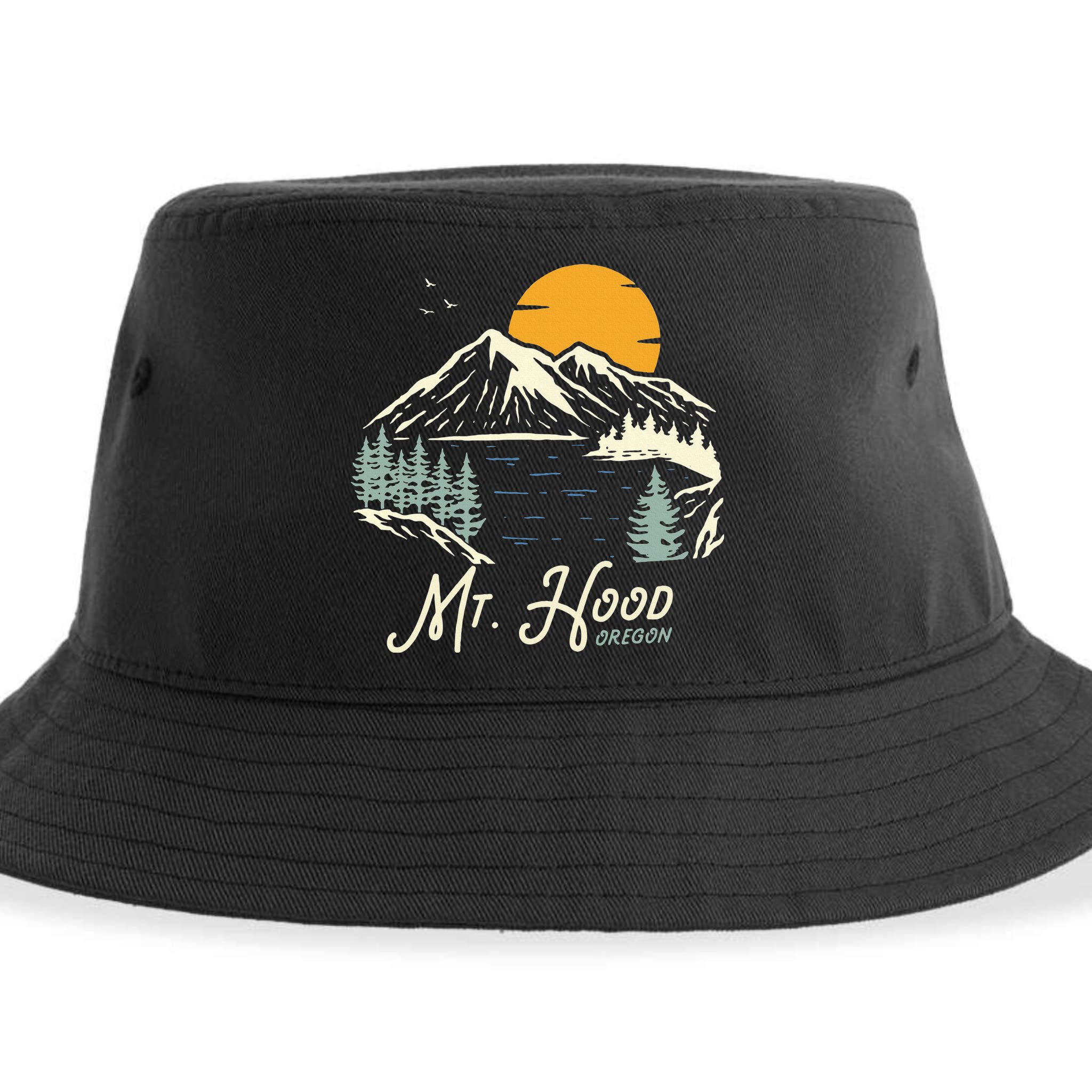 Mount Hood  Hiking & Outdoor Oregon Sustainable Bucket Hat