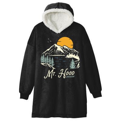 Mount Hood  Hiking & Outdoor Oregon Hooded Wearable Blanket