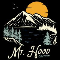 Mount Hood  Hiking & Outdoor Oregon Flat Bill Trucker Hat