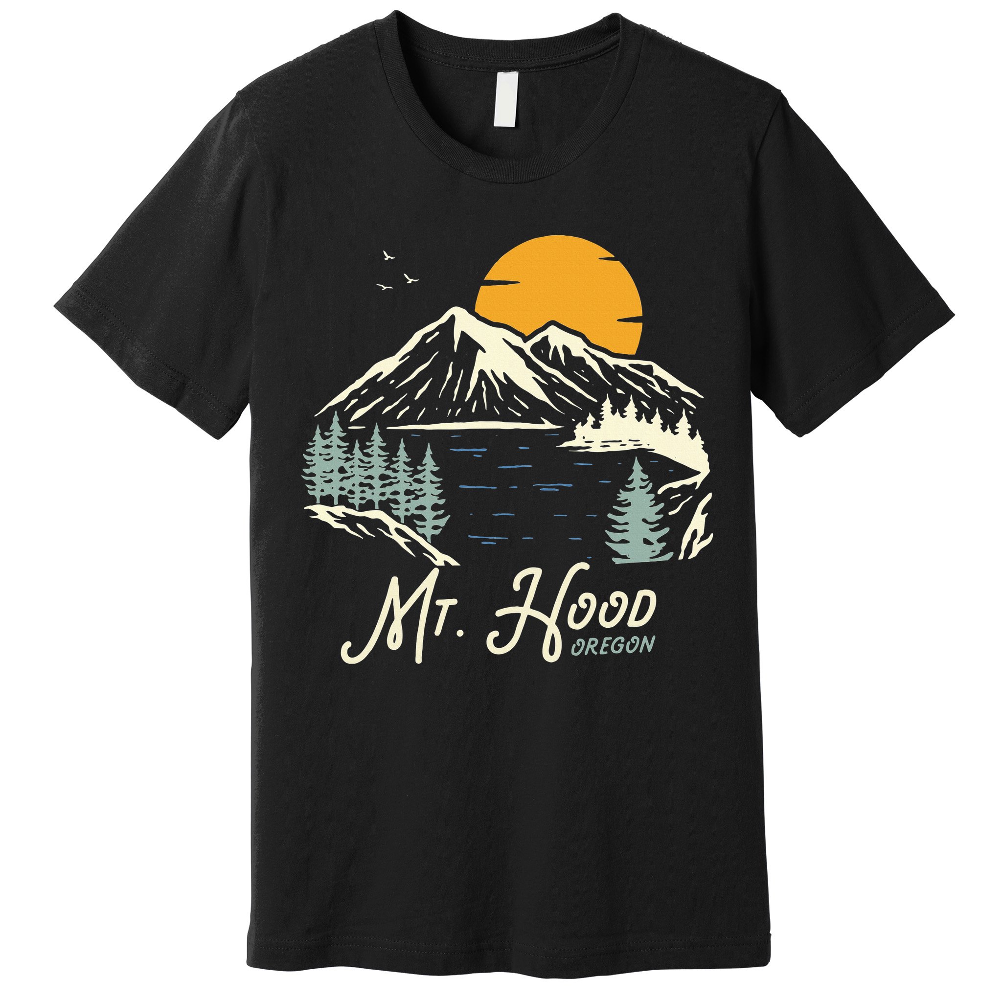 Mount Hood  Hiking & Outdoor Oregon Premium T-Shirt