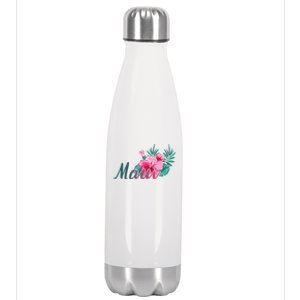 Maui Hawaii Hibiscus Flowers Hawaiian Stainless Steel Insulated Water Bottle