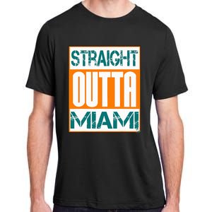 Miami Hip Hop City Name Straight Outta Miami Adult ChromaSoft Performance T-Shirt