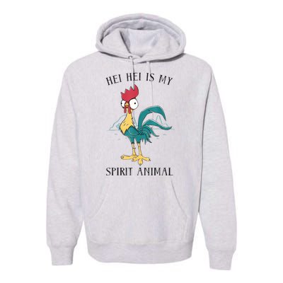 Moana Hei Hei Is My Spirit Animal Portrait Premium Hoodie