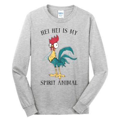 Moana Hei Hei Is My Spirit Animal Portrait Tall Long Sleeve T-Shirt