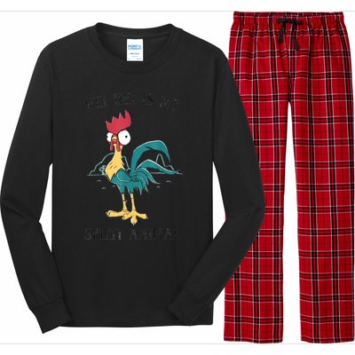 Moana Hei Hei Is My Spirit Animal Portrait Long Sleeve Pajama Set