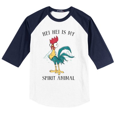 Moana Hei Hei Is My Spirit Animal Portrait Baseball Sleeve Shirt