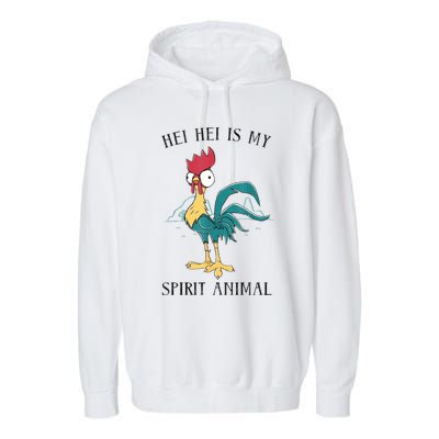 Moana Hei Hei Is My Spirit Animal Portrait Garment-Dyed Fleece Hoodie