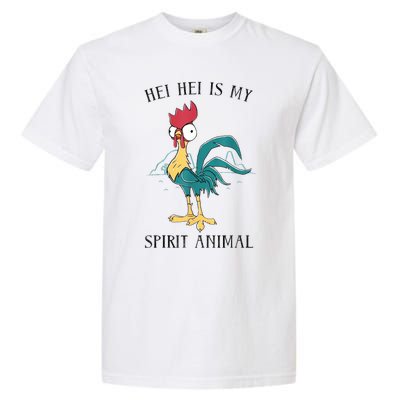 Moana Hei Hei Is My Spirit Animal Portrait Garment-Dyed Heavyweight T-Shirt