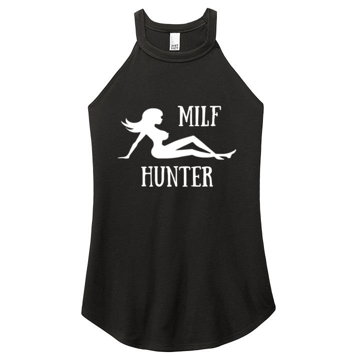 Milf Hunter Hot Moms Funny Gift Women's Perfect Tri Rocker Tank