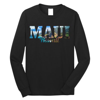 Maui Hawaii Hawaiian Islands Surf Surfing Surfer Gift Long Sleeve Shirt