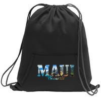 Maui Hawaii Hawaiian Islands Surf Surfing Surfer Gift Sweatshirt Cinch Pack Bag