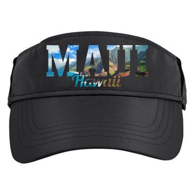 Maui Hawaii Hawaiian Islands Surf Surfing Surfer Gift Adult Drive Performance Visor