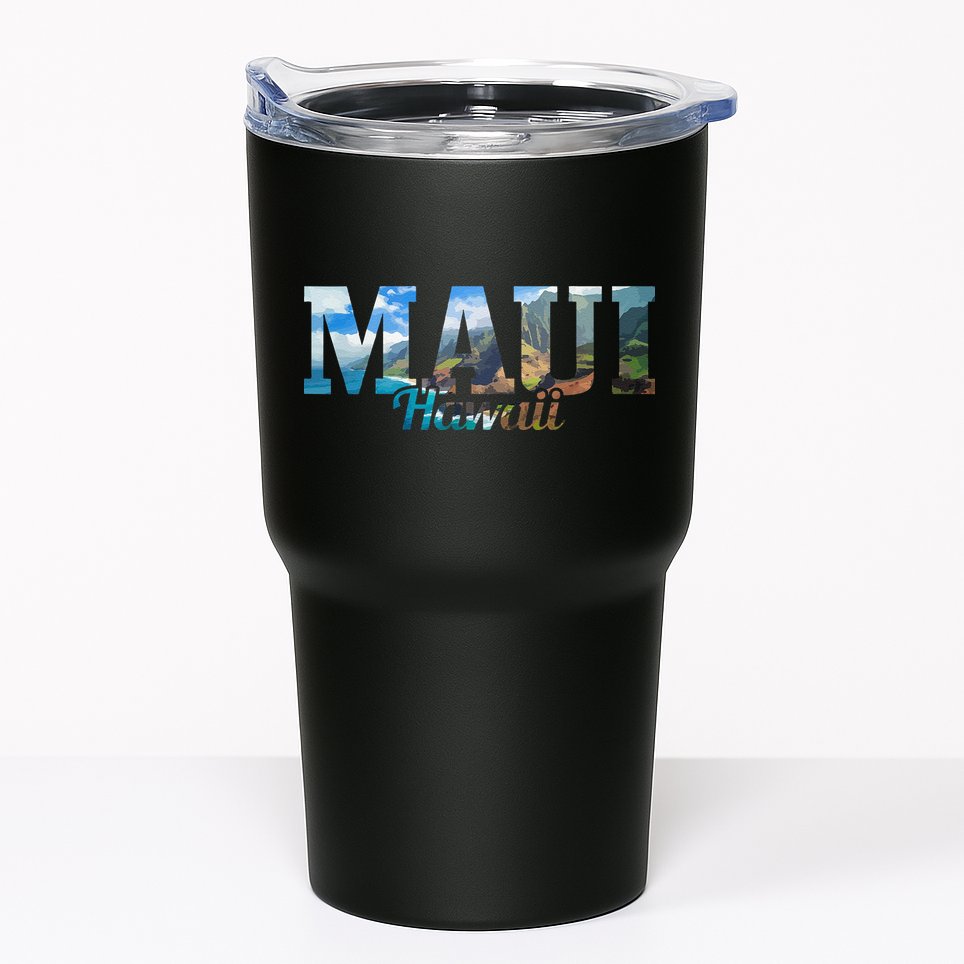 Maui Hawaii Hawaiian Islands Surf Surfing Surfer Gift Tumbler