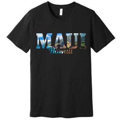 Maui Hawaii Hawaiian Islands Surf Surfing Surfer Gift Premium T-Shirt